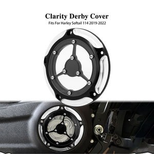 Couvre-carter d'embrayage moteur 5 trous pour Harley Softail 114 <span class=keywords><strong>Fat</strong></span> Boy Low Rider Street <span class=keywords><strong>Bob</strong></span> <span class=keywords><strong>2019</strong></span> et plus FXBBS - Product Image 5
