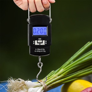 Báscula Digital Portátil Colgante de 50 kg, Báscula Electrónica para Pesca, Mercado y Entrega, con Retroiluminación y Conversión de Unidades - Product Image 2