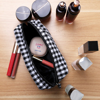 Tas Kosmetik Resleting Custom Logo Fashion, Pouch Perawatan Kulit untuk Perjalanan, Tas Makeup Cantik untuk Mengorganisir Perlengkapan Kecantikan