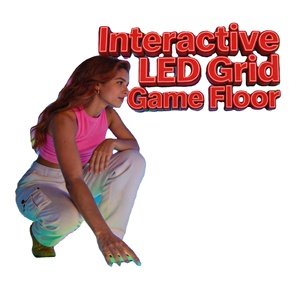 Jeu éducatif interactif immersif à grille LED pour usage intérieur/extérieur, construction métallique pour écoles et parcs de trampolines - Product Image 1