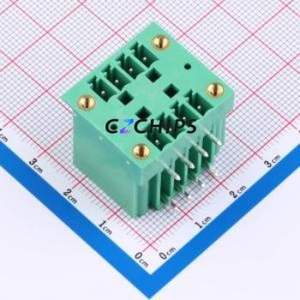 MX15EDGRHM-3.81-2*04P-GN01-Cu-A Plug-in Terminal Block Bent Lead Through Hole,P=3.81mm Board-to-Board / Socket - Closed - Product Image 1