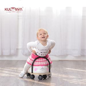 Оптовая продажа, детская деревянная машинка для верховой езды, игрушки для малышей, машинка-багги с ручкой - Product Image 3