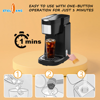 Cafetière Keurig OEM Guandong Foshan Stelang, cafetière personnelle multicolores avec machine à dosettes K-Cup pour hôtels et foyers