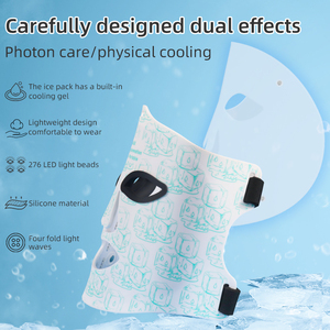 Protector <span class=keywords><strong>Facial</strong></span> Inalámbrico Plegable con Paquete de Gel Refrigerante Incorporado, Perlas de Alta Densidad, Equipo de Apoyo para un Cutis Radiante - Product Image 3