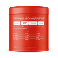 Poudre de Bouillon d'Os pour Chiens : Collagène, Acides Aminés, Glycine, Protéines – Superaliment Complémentaire pour Chiens Seniors et Aigris de l'Alimentation