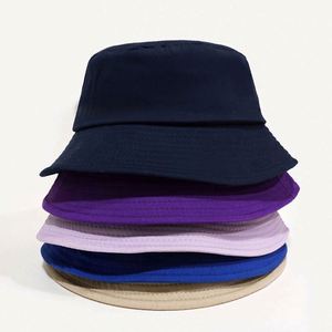 Gorra de Pescador de Algodón Lisa Personalizada, Gorro Tipo Bucket en Blanco, Gorras Promocionales con Logotipo Personalizado - Product Image 4