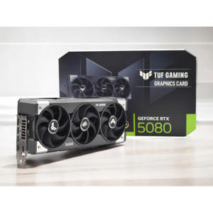 การ์ดจอเดสก์ท็อป TUF RTX 5080 16G GAMING ระบายความร้อนด้วยพัดลม ประสิทธิภาพสูงรุ่นใหม่ สำหรับการเล่นเกม การเรนเดอร์ และการประมวลผลด้วย AI - Product Image 1