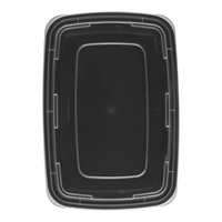 Boîte à emporter pour restaurant Tiya en gros, 32 oz, rectangulaire, compatible micro-ondes, contenants jetables en PP, sans BPA
