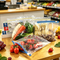Kantong Plastik Ziplock Buah, Kantong Ziplock Custom untuk Kemasan Makanan, Kantong Kemasan Sayur & Buah