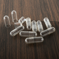 Capsules végétariennes vides transparentes en HPMC, capsules végétales dures transparentes