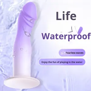 Jouets sexuels féminins Dildo en <span class=keywords><strong>silicone</strong></span> liquide Stimulation du clitoris Point G Ventouse Souple Pliable 100% étanche Dildo féminin Jouet sexuel - Product Image 3
