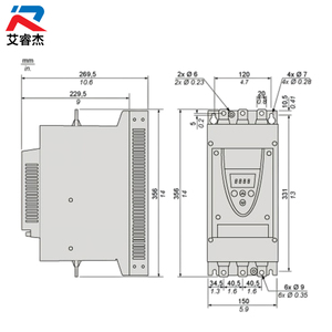 Nuevo arrancador suave original ATS22C17S6 para motores asíncronos 230V(45kW) 400-440V(90kW) 500V(110kW) Altistart 22 - Product Image 2