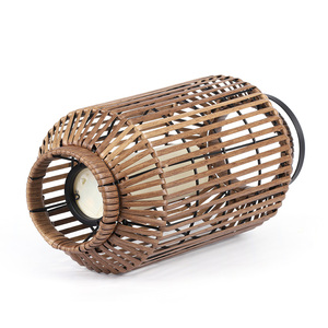 Lámpara <span class=keywords><strong>Solar</strong></span> de Ratán para Jardín, Patio, Iluminación Exterior, <span class=keywords><strong>LED</strong></span>, para Camino, Patio Trasero, Lámpara de Jardín, Linterna <span class=keywords><strong>LED</strong></span> Impermeable - Product Image 2