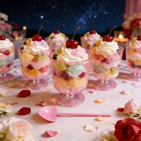 Cuillères en forme de cœur pour gâteaux et glaces, parfaites pour créer une ambiance douce lors de mariages, festivals, Pâques, anniversaires