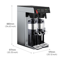 Cafetière Commerciale Automatique Durable en Acier Inoxydable avec Écran Couleur pour une Cuisson Rapide