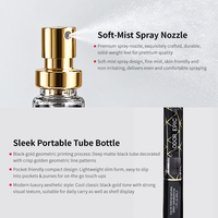 Vente en gros de parfums miniatures de luxe 35 ml, spray oriental pour hommes, avec des notes de romarin arabe, de cèdre, de guaiac et d'ambre