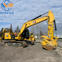 Excavatrice sur chenilles hydraulique Cat 330 d'occasion, moteur Caterpillar 330 d'origine à faible consommation de carburant pour une construction stable