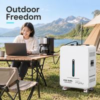 Générateur solaire 5120Wh, station d'alimentation portable 6200W, batterie LiFePO4 pour l'alimentation de secours à domicile en cas de panne de courant
