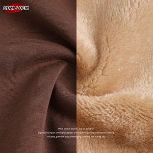 Sudadera con capucha para hombre, de 560 g, cálida, de tejido compuesto de felpa, estilo oversize, con cremallera, para invierno - Product Image 5