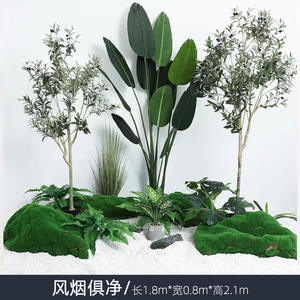 ขนมปัง<span class=keywords><strong>ต้น</strong></span>ไม้ใบแอปเปิ้ลเต่าบัวฉ่ำหิมะคลื่นหินภูมิทัศน์หินปลอมตกแต่งบ้านพลาสติก Indor ตกแต่ง - Product Image 5