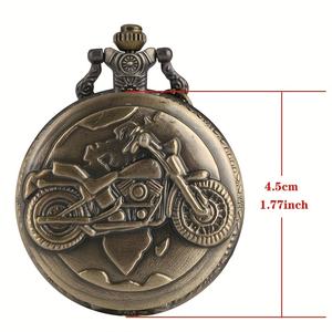 Montre de poche à chaîne de <span class=keywords><strong>moto</strong></span> en bronze NW1459 - Product Image 5