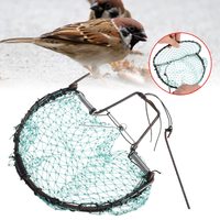 Pièges à oiseaux Filet pour oiseaux Pigeons Moineau Caille de chasse Pièges Outils Humane Live Trap Mesh (D)