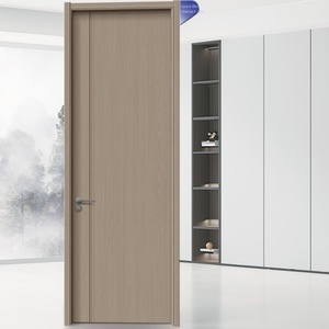 Ensemble de portes composites en bois massif Isolation phonique Finition sans peinture pour usage intérieur pour hôtels Entrée avant Salon en fibre de verre - Product Image 5