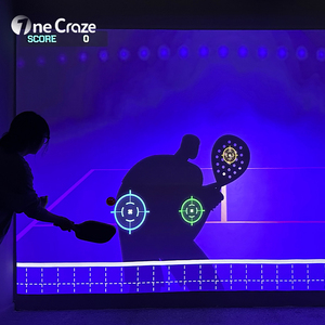 Jeu mural interactif multijoueur AR Pickleball, plus de 20 modes de jeu, projecteur intérieur de 5300 lumens pour salle de jeux, parc d'attractions - Product Image 6