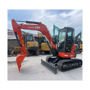 Excavatrice sur chenilles d'occasion d'origine japonaise 5,5 tonnes Kobelco U55 Mini-excavatrice d'occasion Kobelco U55-5 - Product Image 3