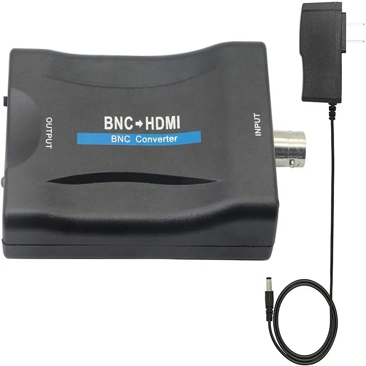 BNC HDTV Converter,BNC dişi HDTV Video dönüştürücü adaptör kutusu Analog CVBS girişi HDTV kompozit konnektör kutusu kanca