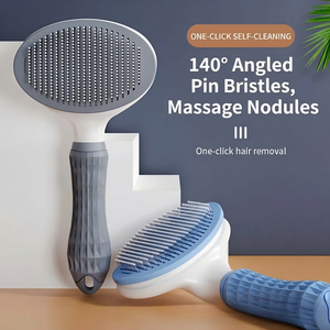 Peine Portátil para Mascotas con un Solo Clic, para Perros y Gatos, con Material ABS y Cerdas Suaves para una Fácil Eliminación del Pelo - Product Image 3