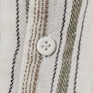 Hot Selling Men’s Pearl <b>White</b> Black Casual Short Sleeve <b>Shirt</b> for Summer Fashion - Product Image 6