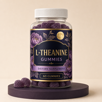 Gummies de L-Théanine Marque Blanche OEM Saveur Personnalisée 60 Unités Complément Alimentaire Bien-être Quotidien Vente en Gros Fabricant