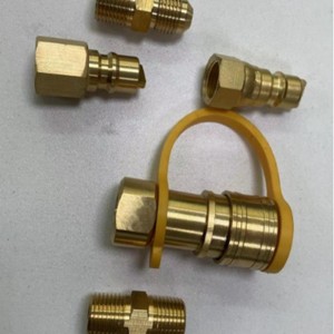 Brass Propane Quick Connect Fitting 1/2 In Male Thread For Camping <b>Stove</b> Gas Hose Connector - Product Image 5