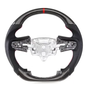 LED RPM Custom Car Carbon Fiber Steering Wheel Fit FOR GMC SIERRA 2020 2021 Steering Wheel Carbon Fiber