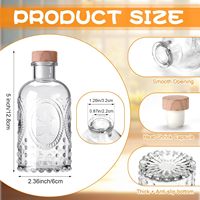 Flacon en verre, flacon de parfum en verre, flacon de parfum de luxe en verre, flacon de parfum en verre