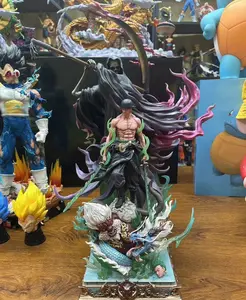 Figuras de One Piece topi jerami GK kelompok mati hantu memotong Sauron patung model adegan mainan ornamen tokoh aksi dalam kotak