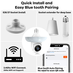 Caméra de sécurité domestique extérieure WiFi <span class=keywords><strong>Tuya</strong></span> N20 en promotion, 1080P 3MP, IP <span class=keywords><strong>PTZ</strong></span> sans fil avec fonction Pan-Tilt - Product Image 3