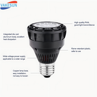 Ampoule LED PAR20, culot E26/E27, aluminium, température de couleur 2700K-6500K, CRI 90, garantie 3 ans, utilisation intérieure