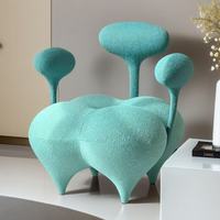 Chaise Lounge creativo de diseño nórdico para una sola persona de forma Irregular, moderno, individual, de lujo, sala de estar trasera