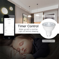 Ampoule LED intelligente Tuya Zigbee GU10 RGBCCT, lampes à intensité variable, application Smart Life, synchronisation musicale, ampoules à commande à distance