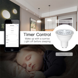 <span class=keywords><strong>Ampoule</strong></span> LED intelligente Tuya Zigbee GU10 RGBCCT, lampes à intensité variable, application Smart Life, synchronisation musicale, ampoules à commande à distance - Product Image 5