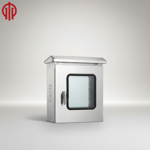 Boîtier métallique personnalisé de haute qualité IP66, étanche, avec <span class=keywords><strong>porte</strong></span> en plexiglas, pour montage mural extérieur - Product Image 1