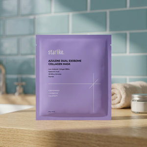 STARLIKE Azulene Dual Exosome Collagen Whitening Anti-Wrinkle Herbal Hydrogel Sheet Mask 1 กล่อง (40 กรัม 5 ชิ้น) |   CPNP SCPN MoCRA - Product Image 4