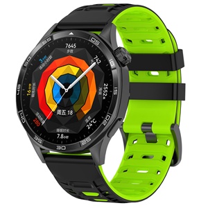 Dây đeo đồng hồ silicon 22mm, kiểu dáng cơ khí, hai màu, thể thao, tháo lắp nhanh dành cho đồng hồ Huawei - Product Image 5