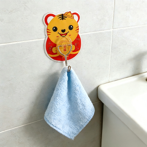 Ganchos Adhesivos de Acero Inoxidable con Diseño de Dibujos Animados, Resistentes, con <span class=keywords><strong>Ventosa</strong></span> 'Apple' para Macetas, Zapatos, Limpieza del Baño - Product Image 1