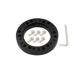 Adaptateur de moyeu de volant DZ03 en alliage d'aluminium universel noir pour modification de volant de voiture - Product Image 1