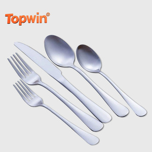 Juego de Cubiertos de Acero Inoxidable de 5 Piezas en Oferta, Cuchara para Servir, Cubiertos Plateados para Boda, Juego de Cubiertos Dorados con Caja de Regalo - Product Image 1