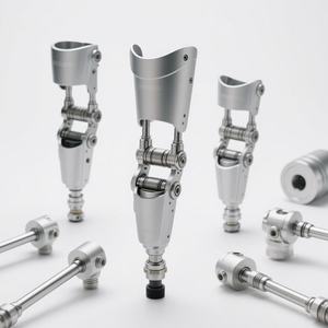 Adaptateur de tube carré pour composants de prothèse de jambe personnalisée, adaptateur de prothèse, membres artificiels, prothèse de jambe avec adaptateur de tube à verrouillage - Product Image 1