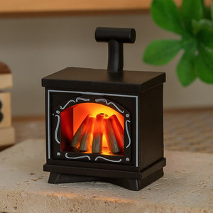 Decoración Navideña, Lámpara de Mesa Portátil con Simulación de Chimenea, Luz LED Retro con Llama de Carbón, para Decoración del Hogar en Días Festivos - Product Image 5